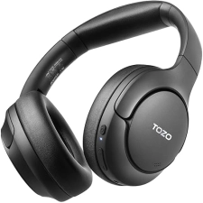 TOZO HT2 WIRELESS BLUETOOTH HEADPHONES, HYBRID ANC, 60H PLAYTIME, HI-RES AUDIO, DEEP BASS, BLACK