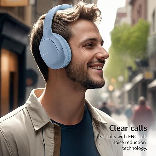 TOZO HA1 BLUETOOTH 5.4 OVER-EAR HEADPHONES, 70H PLAYTIME, DEEP BASS, FOLDABLE, WIRELESS, MIC