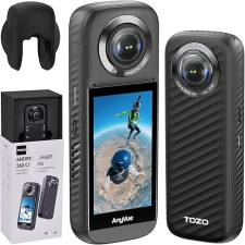 TOZO ANYVUE 360 ACTION CAMERA 5.7K VIDEO, 12K PHOTO, GPS, 4K LIVE, 3 TOUCH, ANDROID, APP