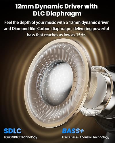 TOZO NC20 PRO WIRELESS EARBUDS, ACTIVE NOISE CANCELLING, LDAC HI-RES, 80H, 6 MICS, WATERPROOF