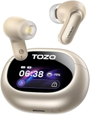 TOZO NC20 PRO WIRELESS EARBUDS, LDAC HI-RES, ANC, 80H, 6 MICS, IPX8, TOUCH, WIRELESS CHARGING