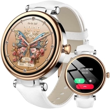 TOZO S8 AMOLED SMART WATCH FOR WOMEN, 1.32 HD, HEALTH FITNESS TRACKER, BLUETOOTH CALLS