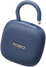 TOZO PE1 MINI BLUETOOTH SPEAKER, IPX8 WATERPROOF, 32H PLAYTIME, CARABINER, PUNCHY BASS, BLUE