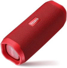 TOZO PA2 BLUETOOTH SPEAKER, DEEP BASS, DUAL DRIVERS, 25H PLAYTIME, PORTABLE WIRELESS, RED