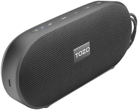 TOZO PA1 BLUETOOTH SPEAKER, IPX7 WATERPROOF, 25H PLAYTIME, EQ, APP CONTROL, PORTABLE, BLACK