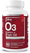ESSENTIAL ELEMENTS  OMEGA-3 FISH OIL SUPPLEMENT WITH EPA DHA HEART, BRAIN IMMUNE SUPPORT 60 SOFTGELS