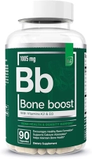 ESSENTIAL ELEMENTS  BONE BOOST BONE HEALTH SUPPLEMENT WITH CALCIUM, VITAMIN D3, K2 CISSUS 90 CAPSULES, 30-DAY SUPPLY