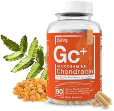 ESSENTIAL ELEMENTS  GLUCOSAMINE CHONDROITIN MSM BOSWELLIA HYALURONIC ACID JOINT SUPPORT SUPPLEMENT 90 CAPSULES