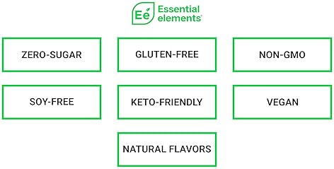 ESSENTIAL ELEMENTS SUGAR-FREE ELECTROLYTE POWDER PACKETS, YUZU LIME, 25 STICKS, ACV VITAMIN C