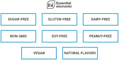 ESSENTIAL ELEMENTS HYDRATION PACKETS BLUE RASPBERRY - SUGAR FREE ELECTROLYTE POWDER, ACV VITAMIN C,