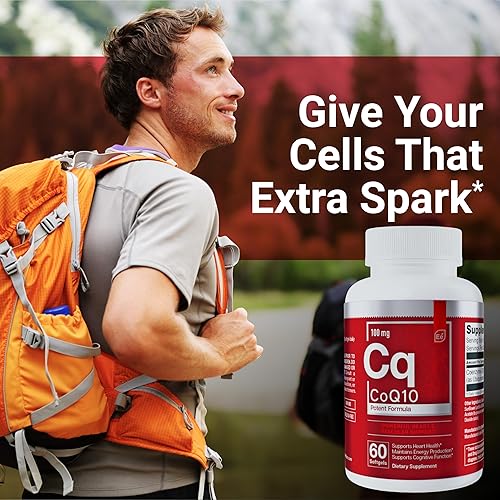 ESSENTIAL ELEMENTS COQ10 100MG SOFTGELS HEART, BRAIN VASCULAR SUPPORT SUPPLEMENT, 60 COUNT