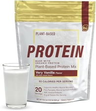 ESSENTIAL ELEMENTS PEA PROTEIN POWDER VANILLA VEGAN, LOW-CARB, KETO, GLUTEN-FREE, 18OZ, 20 SERVINGS