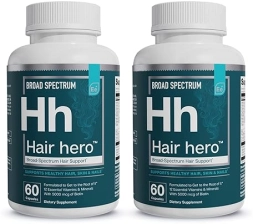 ESSENTIAL ELEMENTS HAIR HERO HAIR VITAMINS FOR MEN, 5000MCG BIOTIN, 60CT, 2-PACK, BROAD SUPPORT