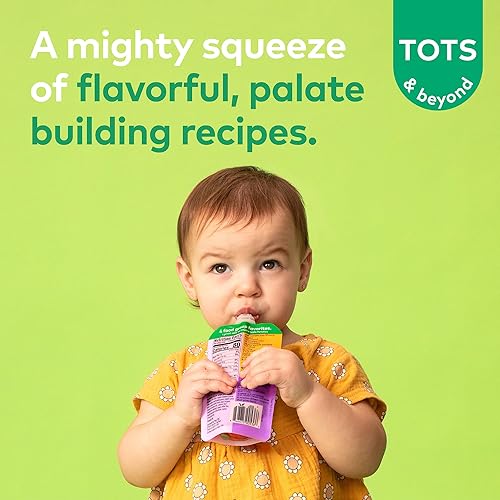 PLUM ORGANICS MIGHTY MORNING TODDLER FOOD, FRUIT VEGGIE POUCHES, 12 MONTHS, 4OZ, 8 PACK