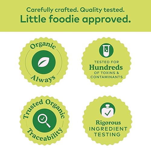 PLUM ORGANICS BABY FOOD POUCHES VARIETY PACK, 6 MONTHS, PEAR, MANGO, BANANA, PUMPKIN, 8X4OZ