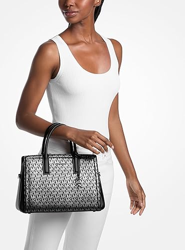 MICHAEL KORS LAILA MEDIUM SATCHEL HANDBAG FOR WOMEN DESIGNER PURSE, SHOULDER BAG, TOTE