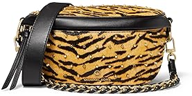 MICHAEL KORS SLATER EXTRA-SMALL SLING PACK HANDBAG WITH GOLD SILVER TONE HARDWARE FOR WOMEN