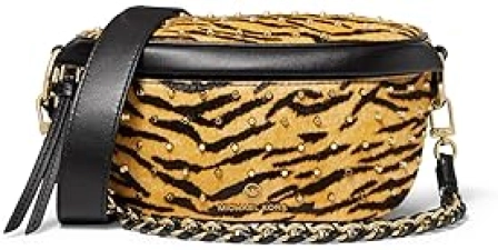MICHAEL KORS SLATER EXTRA-SMALL SLING PACK HANDBAG WITH GOLD SILVER TONE HARDWARE FOR WOMEN