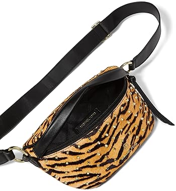 MICHAEL KORS SLATER EXTRA-SMALL SLING PACK HANDBAG WITH GOLD SILVER TONE HARDWARE FOR WOMEN