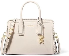 MICHAEL KORS LAILA SMALL SATCHEL HANDBAG FOR WOMEN DESIGNER LEATHER PURSE, SHOULDER BAG