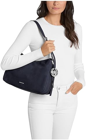 MICHAEL KORS NOLITA MEDIUM CONVERTIBLE SHOULDER BAG, TOP ZIP LEATHER PURSE FOR WOMEN