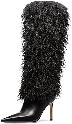 MICHAEL KORS WOMENS DAWN MID CALF HEELED BOOTS FASHION LEATHER BOOTIES FOR WOMEN