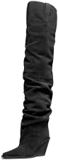 MICHAEL KORS NOEMIE WOMENS OVER-THE-KNEE HEELED BOOTS STYLISH DESIGNER HIGH HEEL FOOTWEAR
