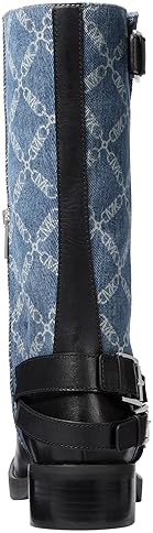 MICHAEL KORS WOMENS CROSBY MOTO BOOTS STYLISH LEATHER MOTORCYCLE BOOTS FOR WOMEN