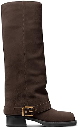 MICHAEL KORS COLBY WOMENS MID CALF LEATHER BOOTS FASHIONABLE DESIGNER FOOTWEAR FOR WOMEN