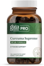 GAIA HERBS PRO CURCUMA SUPREME IMMUNE SUPPORT WITH TURMERIC BLACK PEPPER, 120 CAPSULES