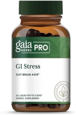 GAIA HERBS PRO GI STRESS DIGESTIVE SUPPORT SUPPLEMENT WITH HOLY BASIL, LEMON BALM CHAMOMILE 60 CAPS