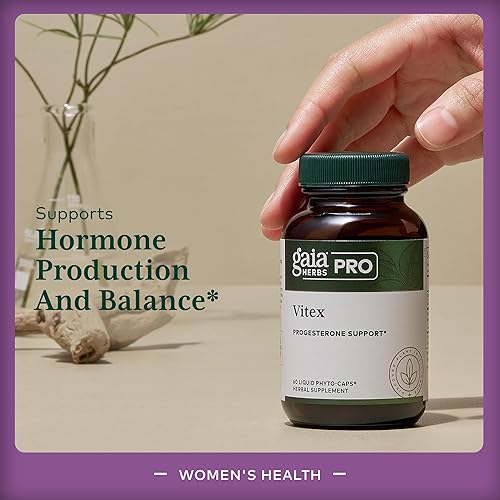 GAIA HERBS PRO VITEX PRO ORGANIC CHASTE TREE SUPPLEMENT FOR MENSTRUAL MENOPAUSE SUPPORT, 60 CAPS