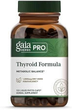 GAIA HERBS PRO THYROID FORMULA THYROID, METABOLIC HEART SUPPORT VEGAN, 120 CAPSULES