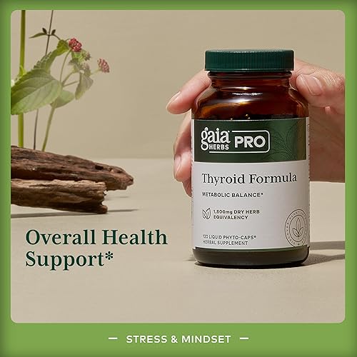 GAIA HERBS PRO THYROID FORMULA THYROID, METABOLIC HEART SUPPORT VEGAN, 120 CAPSULES