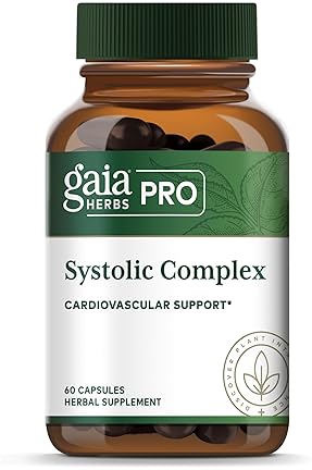 GAIA HERBS PRO SYSTOLIC COMPLEX HEART HEALTH SUPPLEMENT WITH POMEGRANATE, OLIVE LEAF 60 CAPS