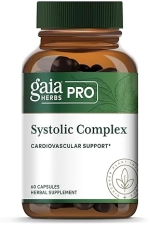 GAIA HERBS PRO SYSTOLIC COMPLEX HEART HEALTH SUPPLEMENT WITH POMEGRANATE, OLIVE LEAF 60 CAPS