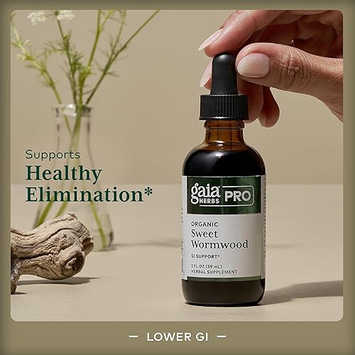 GAIA HERBS PRO SWEET WORMWOOD LIQUID DIGESTIVE SUPPORT, VEGAN, GLUTEN-FREE, 2 FL OZ, 71 SERVINGS
