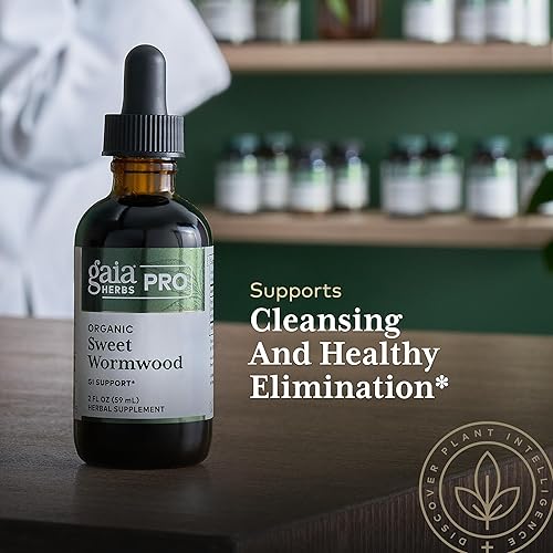 GAIA HERBS PRO SWEET WORMWOOD LIQUID DIGESTIVE SUPPORT, VEGAN, GLUTEN-FREE, 2 FL OZ, 71 SERVINGS