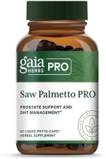 GAIA HERBS  PRO SAW PALMETTO PROSTATE SUPPORT SUPPLEMENT, VEGAN, 60 LIQUID PHYTO-CAPS