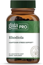 GAIA HERBS PRO RHODIOLA ROOT EXTRACT VEGAN ENERGY ADAPTOGEN SUPPLEMENT 60 CAPSULES