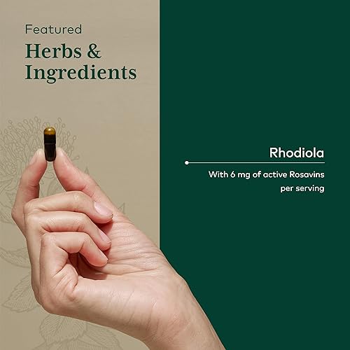 GAIA HERBS PRO RHODIOLA ROOT EXTRACT VEGAN ENERGY ADAPTOGEN SUPPLEMENT 60 CAPSULES