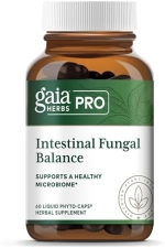 GAIA HERBS PRO INTESTINAL FUNGAL BALANCE, DIGESTIVE CLEANSE WITH HOLY BASIL CINNAMON, 60 CAPS