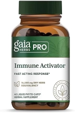 GAIA HERBS PRO IMMUNE ACTIVATOR ECHINACEA, ELDERBERRY, VEGAN IMMUNE SUPPORT 40 CAPSULES