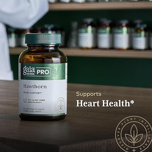 GAIA HERBS PRO HAWTHORN SUPPLEMENT CARDIOVASCULAR CIRCULATION SUPPORT 60 LIQUID CAPSULES