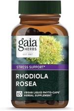 GAIA HERBS RHODIOLA ROSEA 400MG STRESS STAMINA SUPPORT, VEGAN CAPSULES, 60CT, 30-DAY SUPPLY