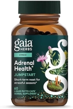 GAIA HERBS JUMP START NATURAL ENERGY STRESS SUPPORT WITH CORDYCEPS, RHODIOLA 60 VEGAN CAPS