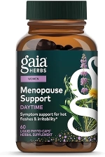 GAIA HERBS MENOPAUSE SUPPORT DAYTIME HORMONE BALANCE FOR WOMEN, 60 VEGAN CAPSULES, 20 DAYS