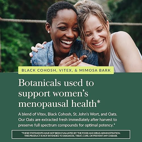 GAIA HERBS MENOPAUSE SUPPORT DAYTIME HORMONE BALANCE FOR WOMEN, 60 VEGAN CAPSULES, 20 DAYS