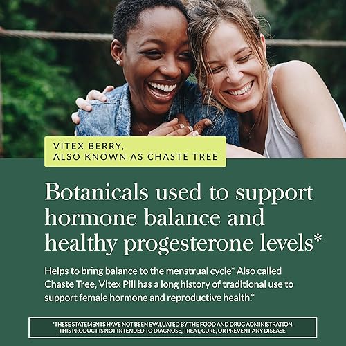 GAIA HERBS VITEX BERRY HORMONE BALANCE MENSTRUAL SUPPORT FOR WOMEN 120 VEGAN CAPSULES