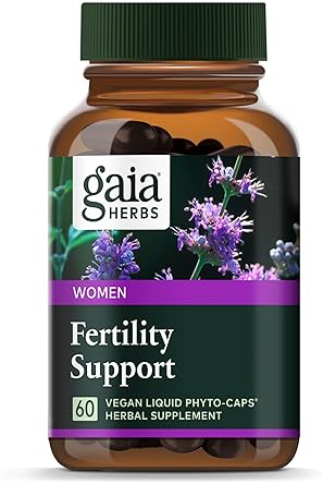 GAIA HERBS FERTILITY SUPPORT FOR WOMEN HORMONE BALANCE SUPPLEMENT WITH DANDELION, CHASTE TREE, 60 CA